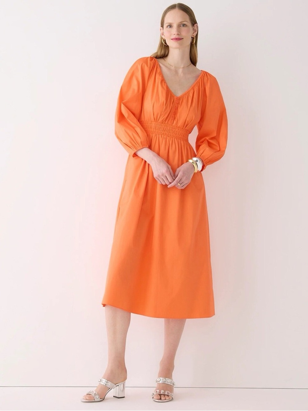 J.Crew NWT Midi Cotton Poplin Dress XL
